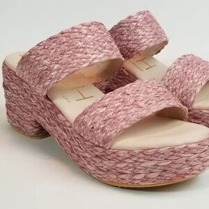 Beach by Matisse Women Pink Ocean Ave Platform Sandals Low Heel Size 8M